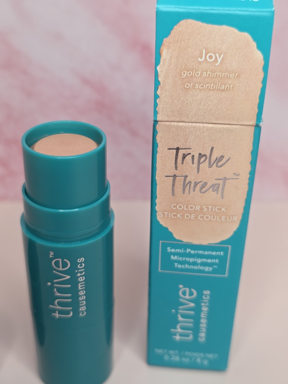 Thrive Causemetics Triple Threat Color Stick Joy Gold Shimmer